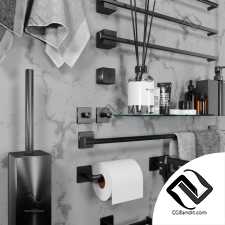 bathrooom accessories black