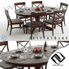 Стол и стул Table and chair Pottery Barn Sumner and Aaron