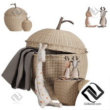 Предметы для детской Ferm Living Apple Braided Baskets