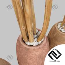 Branch vase clay line n2 / Ветки в вазах №2