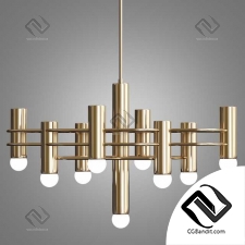 Brass indinana chandelier