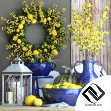 Декоративный набор Decor set with lemons