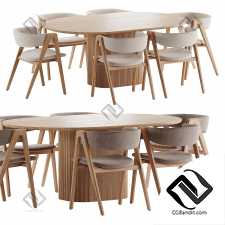 Стол и стулья 58