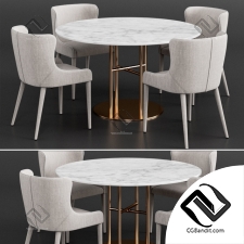 Стол и стул Table and chair Coco Republic Markson& Flex