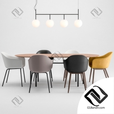 Стол и стул Table and chair Harbour,Snaregade, Tr Bulb By Menu