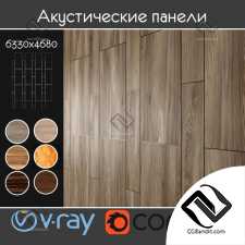 Материал дерево Acoustic decorative panels 6