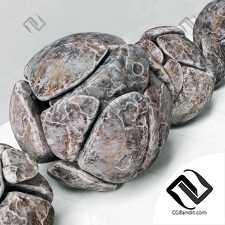Spherical stone decor n1