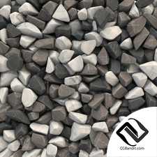 Rock brown white black stone n1