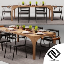 Стол и стул Table and chair Living Divani
