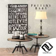 Столы Table Pottery Barn Blaine Banching