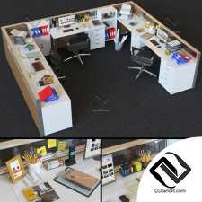 Офисная мебель Office Cubicle With Modular Seperator Walls