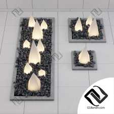 Decoration light pyramids