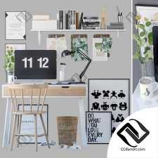 Офисная мебель Work table with decorative filling 14