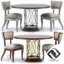 Стол и стул Table and chair Sabrina Round Dining, Sadowa