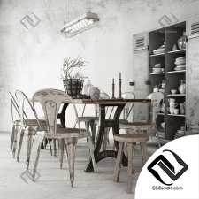 Стол и стул Table and chair 606