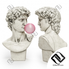 Скульптуры Sculptures Bust of David Michelangelo