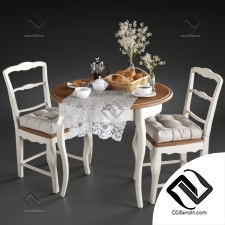 Стол и стул Table and chair Mobilier de Maison 02