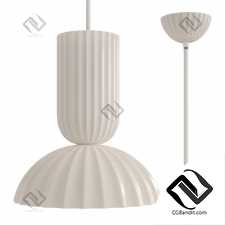 Подвесной светильник Jeanne Fluted White Porcelain Dome