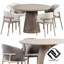 Стул Melam, стол Jeanette