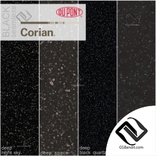 Текстуры Камень Texture Stone Dupont Corian Black 02