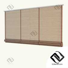 Деревянная ролл штора Wooden roll curtain