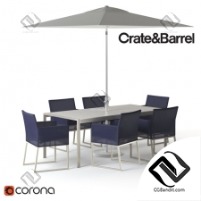 Стол и стул Table and chair CRATE and BARREL