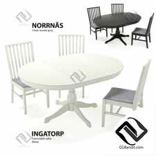 Стол и стул Table and chair IKEA INGATORP