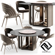 Стол и стул Table and chair Visionnaire Kylo