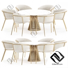 Стол и стулья Dining set 12