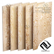 Материал дерево Set of plywood sheets 02