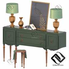 Комод Chest of drawers with decor