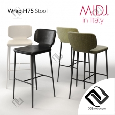 Стул Chair Wrap H75 Stool MIDJ in Italy