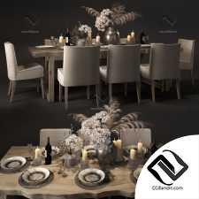 Стол и стул Table and chair Pottery Barn and serving Crate and Barrel