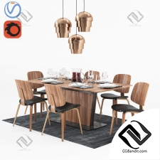 Стол и стул Table and chair BoConcept Milano and Aarhus