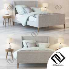 Кровати Bed Upholstered Sleigh