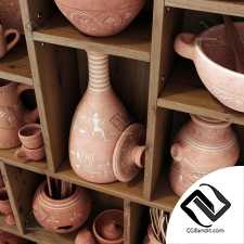 Dishes clay n23 / Посуда из глины №23
