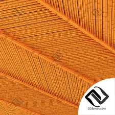 Ceiling bamboo branch low n5 / Потолок из бамбука №5