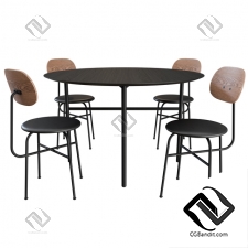 Стол и стул Table and chair Afteroom Dining,Snaregade By MENU