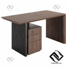 Modern 60 Wooden Desk by Homary