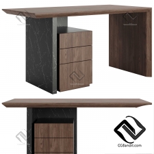 Modern 60 Wooden Desk by Homary