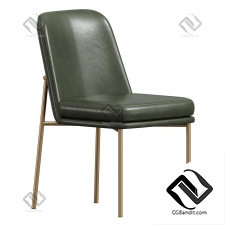 Стулья Jack Metal Frame Leather Westelm