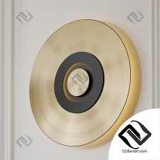 Earth Sober Wall Lamp in Satin Brass by CVL Luminaires