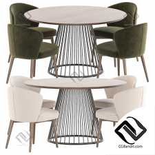 Стол и стулья dining set 17