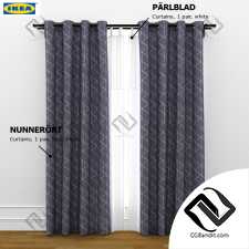 Шторы Curtains ikea nunnerort and parlblad