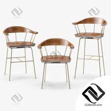 Стул Chair BassamFellows Spindle