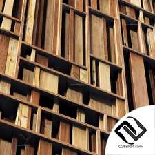 Rectangle wood panel rail n2