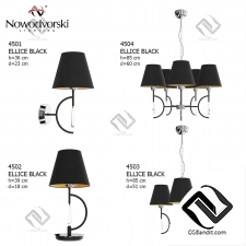 Подвесной светильник Nowodvorski ELLICE BLACK