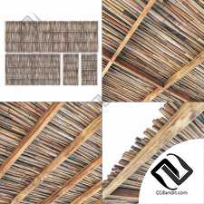 Ceiling bamboo thick crooked branch n1