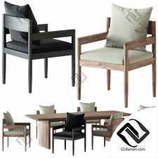 Стол и стул Table and chair HARBOUR ROZELLE