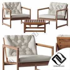 Стол и стулья Ikea Nammaro